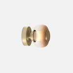 Luna A Wall Sconce - Smoked Bronze Glass / Satin Brass