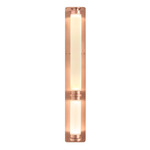 Luna Wall Sconce - Satin Copper / White Glass