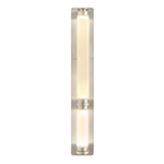 Luna Wall Sconce - Satin Nickel / White Glass