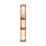 Luna Wall Sconce - Satin Copper / White Glass