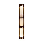 Luna Wall Sconce - Satin Bronze / White Glass