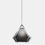 Harlow Pendant - Satin Nickel / Smoked Gray Glass