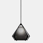 Harlow Pendant - Satin Bronze / Smoked Gray Glass