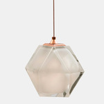 Welles Pendant - Satin Copper / Alabaster White Glass