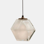 Welles Pendant - Satin Bronze / Alabaster White Glass