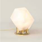 Welles Desk Lamp - Satin Brass / Alabaster White Glass