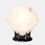 Welles Desk Lamp - Blackened Steel / Alabaster White Glass