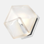 Welles Flush Wall Sconce - Satin Nickel / Alabaster White Glass