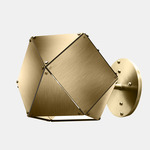 Welles Steel Single Wall Sconce - Satin Brass