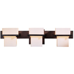 Kakomi Bathroom Vanity Light - Bronze / Opal