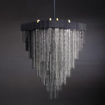 Kelly Chandelier - Blackened Steel