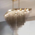 Kelly XL Chandelier - Satin Brass