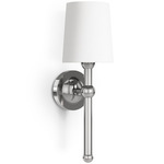 Jameson Wall Sconce - Polished Nickel / White