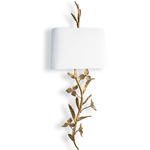 Southern Living Trillium Wall Sconce - Brass