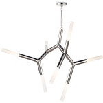 Traveler Chandelier - Polished Nickel / Frost