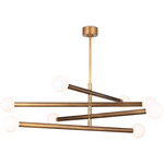 Beaubien Linear Chandelier - Open Box - Natural Brass / Frost