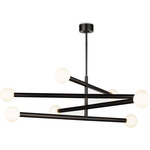 Beaubien Linear Chandelier - Oil Rubbed Bronze / Frost