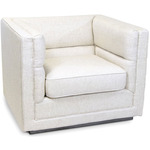 Alexis Chair - Steel / Natural Linen