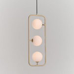 Sircle 3-Light Pendant - Champagne Gold / Opal