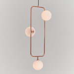 Sircle 3-Light Pendant - Copper / Opal