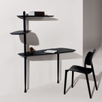 Unica Escritorio Desk - Black Stained Ash