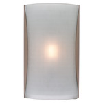 Radon Wall Sconce - Brushed Steel / Frosted Glass