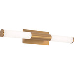 Dax Bathroom Vanity Light - Satin Brass / White Acrylic