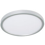 Edge Round Wall / Ceiling Light - Satin Nickel / White Acrylic