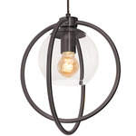 Jamie Pendant - Black / Clear