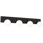 Metropolitan Bathroom Vanity Light - Black / White