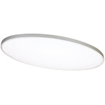 Ideal Ceiling Light Fixture - Satin Nickel / White
