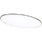 Ideal Oval 4000K Ceiling Light - Satin Nickel / White