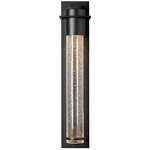 Airis Dark Sky Outdoor Wall Sconce - Coastal Black / Seeded Clear