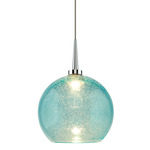 Bobo 2 LED Pendant - Chrome / Aqua