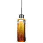 Capella Pendant - Chrome / Amber