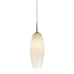 Ciro Pendant - Matte Chrome / White