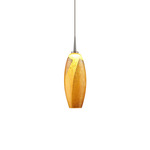 Ciro Pendant - Matte Chrome / Gold Leaf