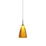 Zara Pendant - Matte Chrome / Cinnamon