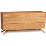 Astrid Six Drawer Dresser - Natural Cherry