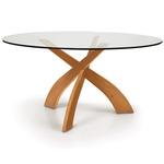 Entwine Dining Table - Natural Cherry / Clear