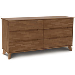 Linn Six Drawer Dresser - Saddle Cherry