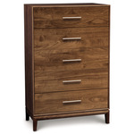 Mansfield Five Drawer Dresser - Natural Walnut
