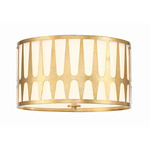 Royston Ceiling Light - Antique Gold / White