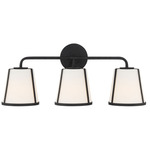 Fulton Bathroom Vanity Light - Black / White