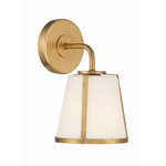 Fulton Wall Sconce - Antique Gold / White