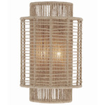 Jayna Wall Sconce - Burnished Silver / Natural