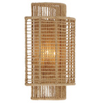 Jayna Wall Sconce - Burnished Silver / Natural