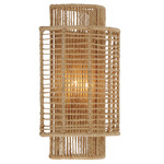 Jayna Wall Sconce - Burnished Silver / Natural