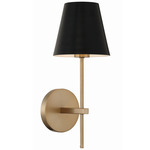 Xavier Wall Sconce - Vibrant Gold / Black