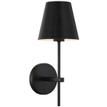 Xavier Wall Sconce - Matte Black / Black